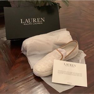 Ralph Lauren Jinny Monogram Jacquard Sneaker